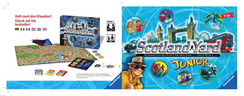 Page n°1 - Manuel utilisateur Ravensburger Scotland Yard Junior