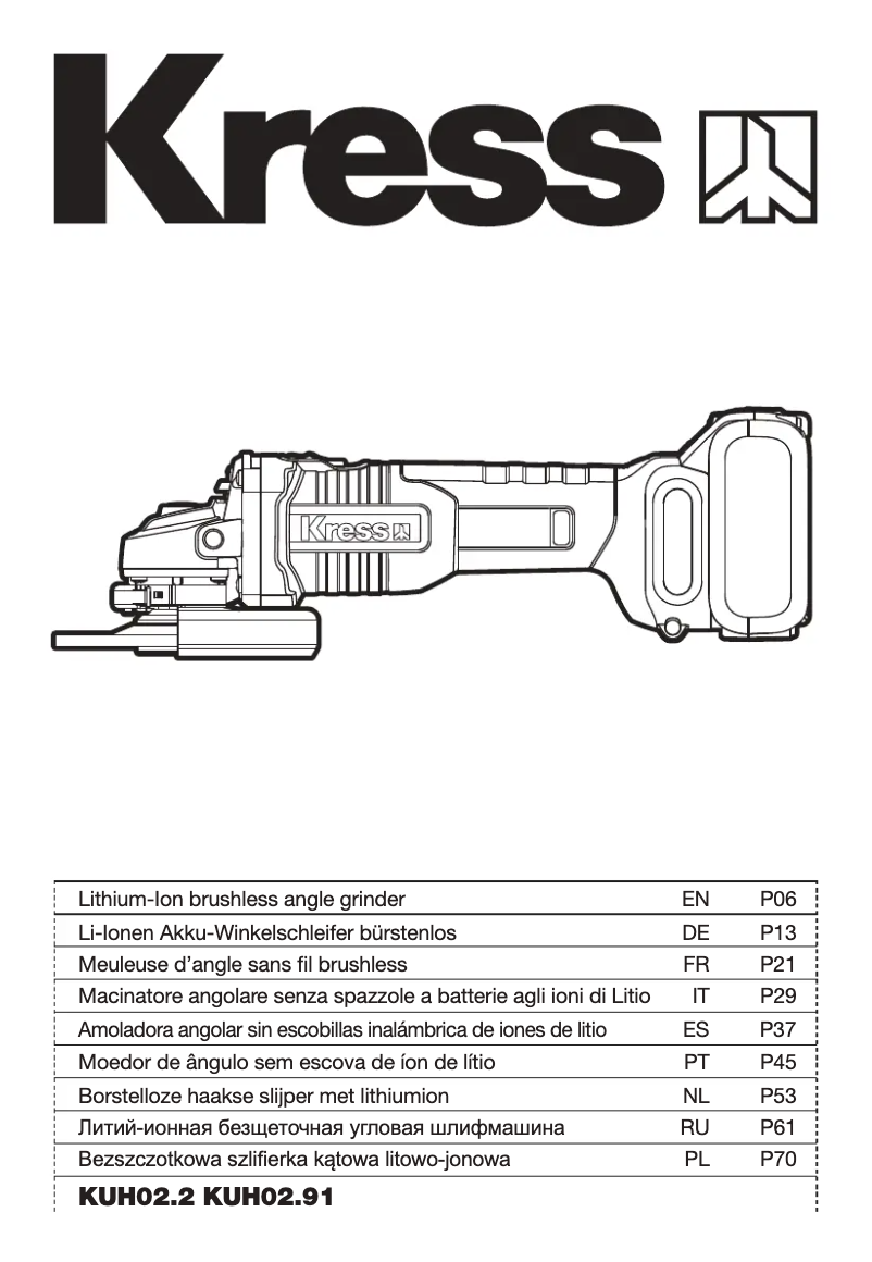 Page n°1 - Manuel utilisateur Kress KUH02.91