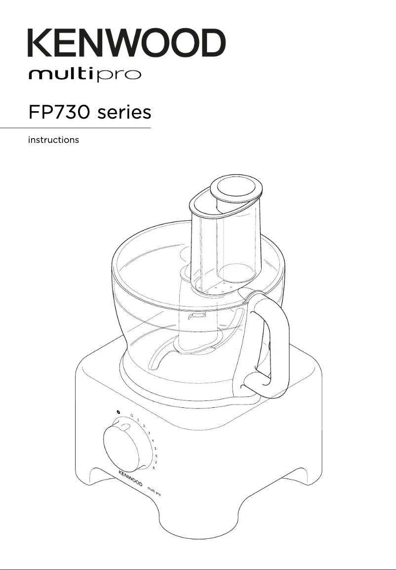Page 1 de la notice Manuel utilisateur Kenwood Multipro Classic FP730