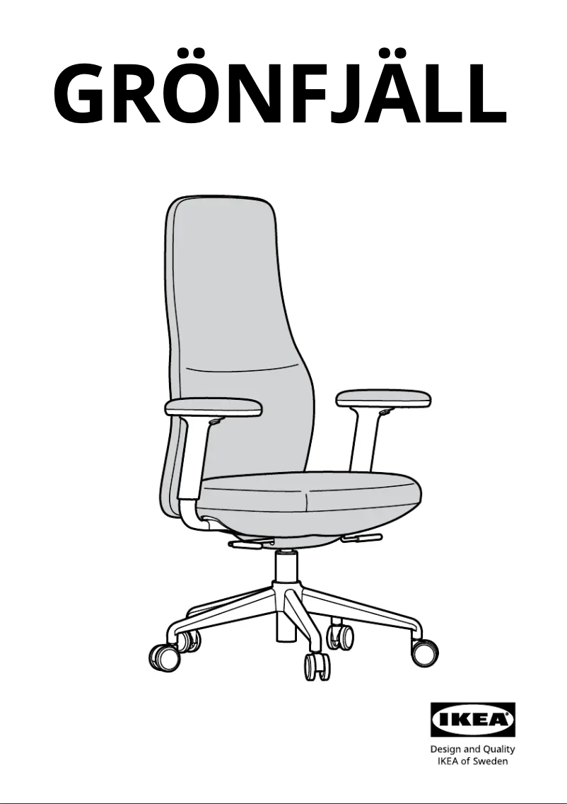 Page 1 de la notice Manuel utilisateur Ikea GRÖNFJÄLL 605.329.20