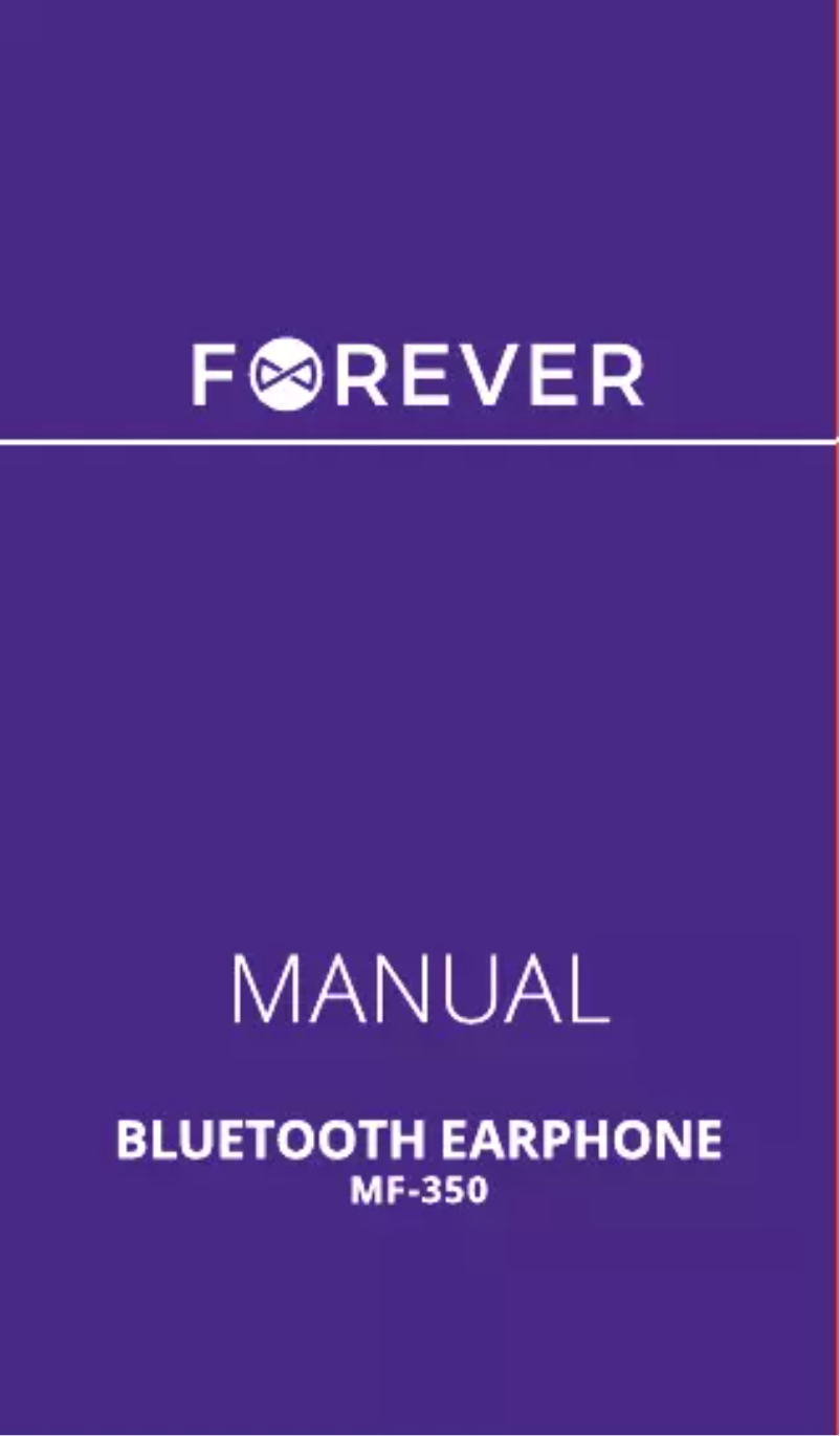 Page n°1 - Manuel utilisateur Forever MF-350