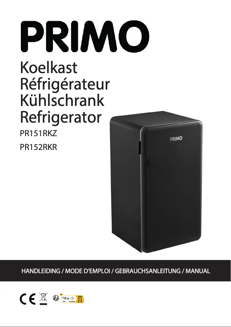 Image de la première page du manuel de l'appareil PR152RKR