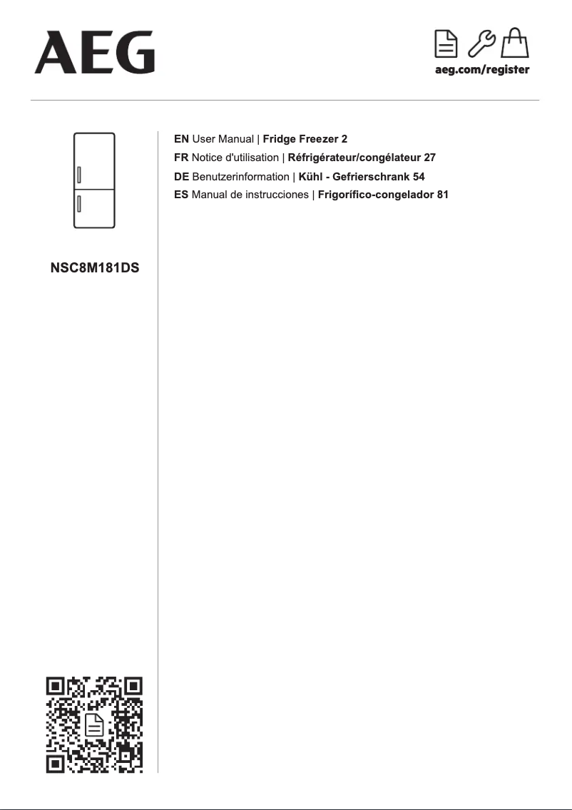 Image de la première page du manuel de l'appareil NSC8M181DS