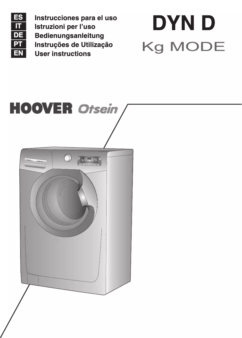 Page n°1 - Manuel utilisateur Otsein-Hoover DYN 8124D3-37