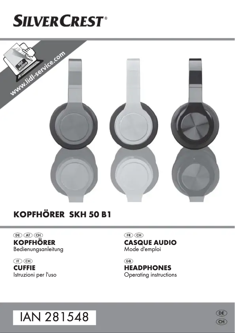 Page 1 de la notice Manuel utilisateur SilverCrest SKH 50 B1