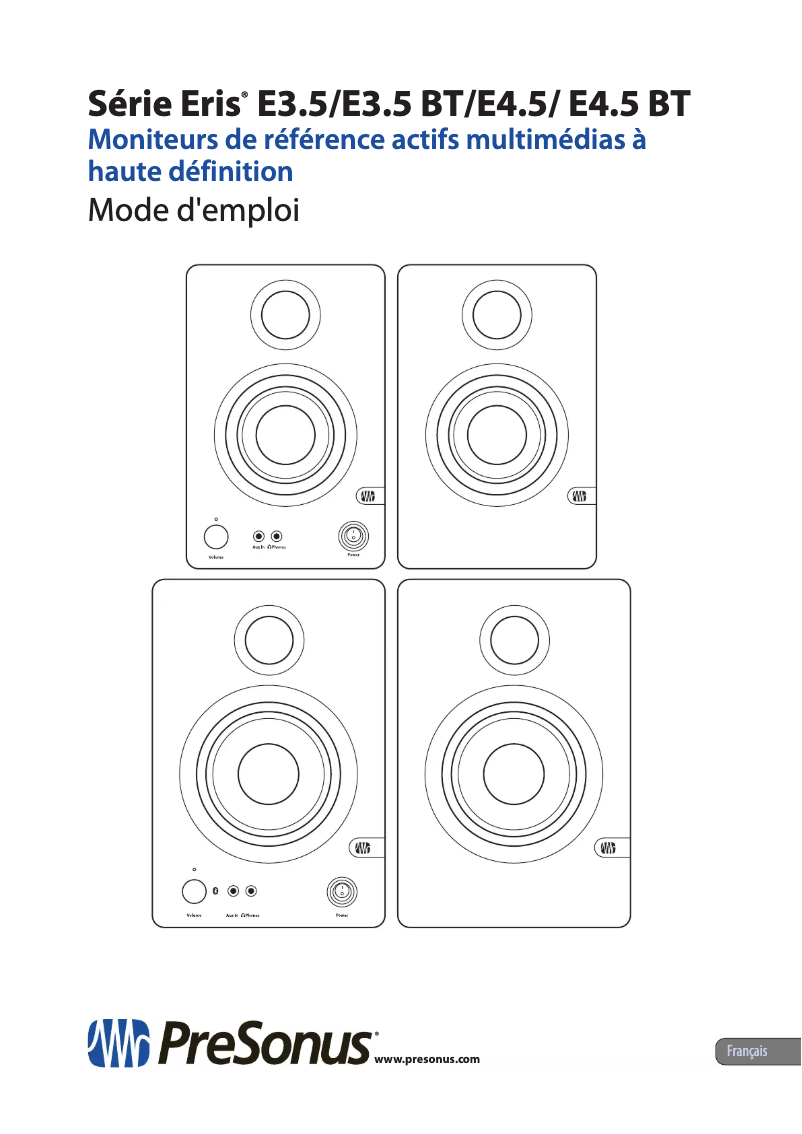 Image de la première page du manuel de l'appareil Eris E3.5 BT