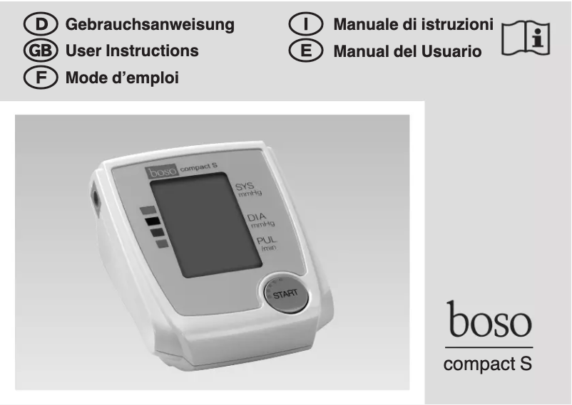 Page n°1 - Manuel utilisateur Boso Compact S