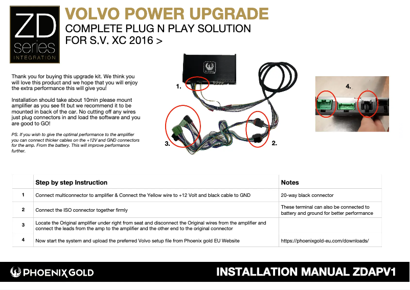 Page 1 of the manual User Manual Phoenix Gold ZDAPV1
