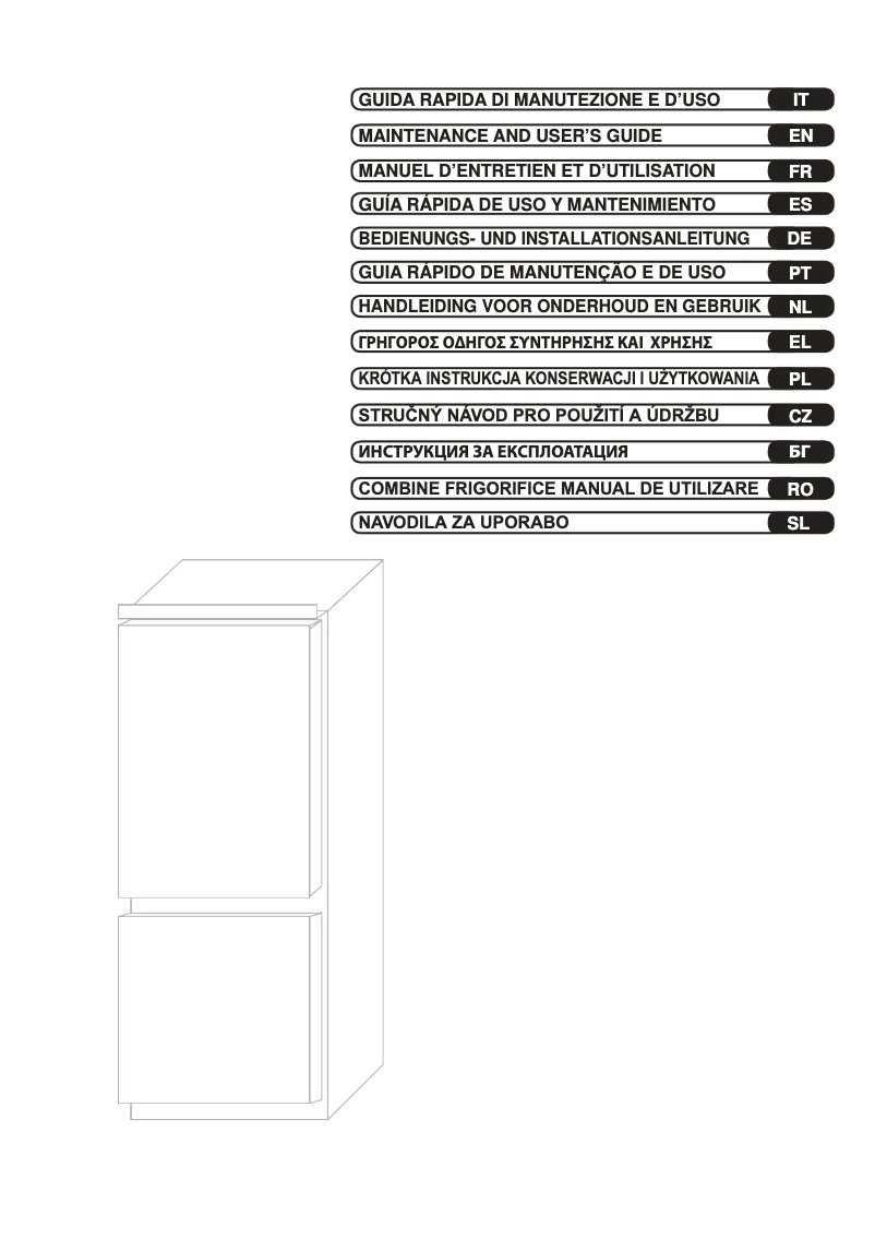 Page 1 de la notice Manuel utilisateur Candy CBBMT18EK