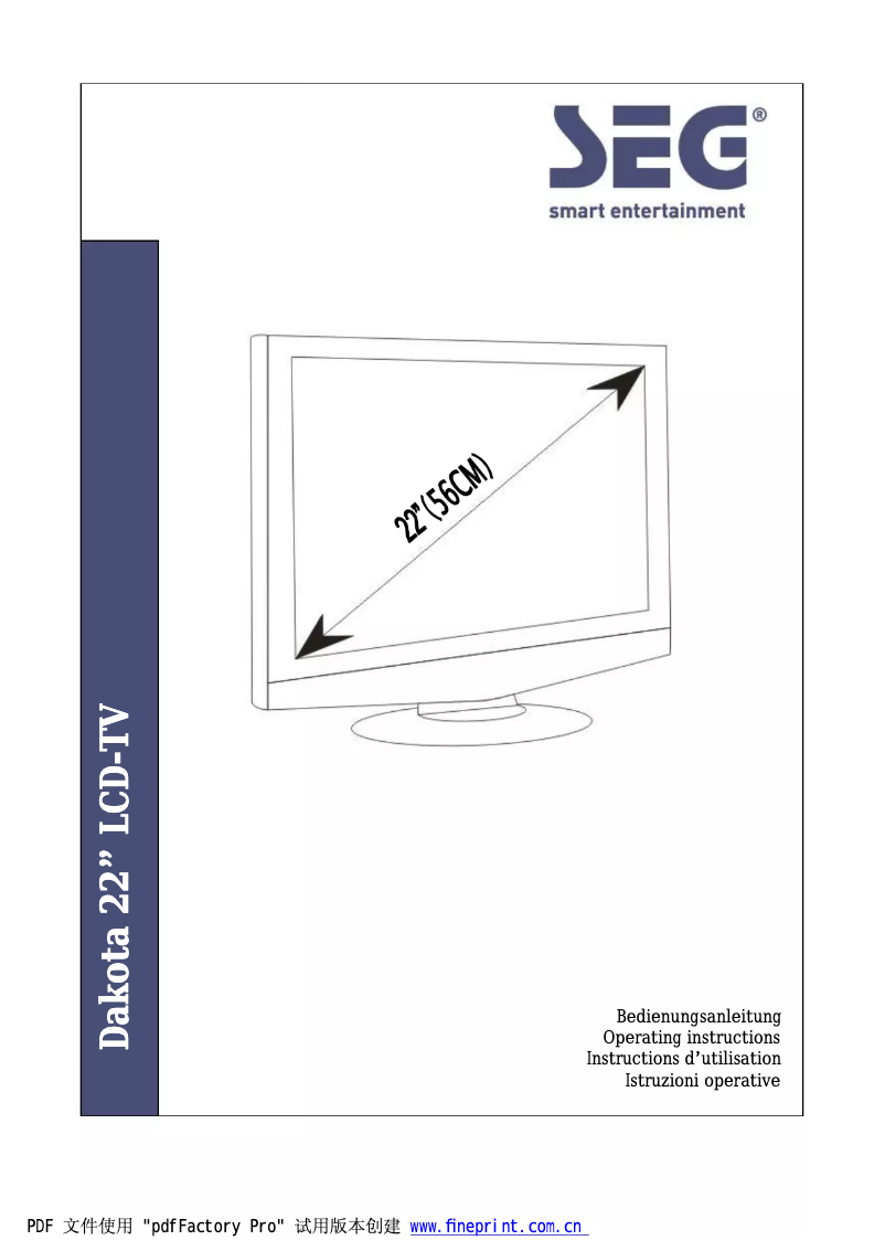 Page 1 de la notice Manuel utilisateur Palson Dakota