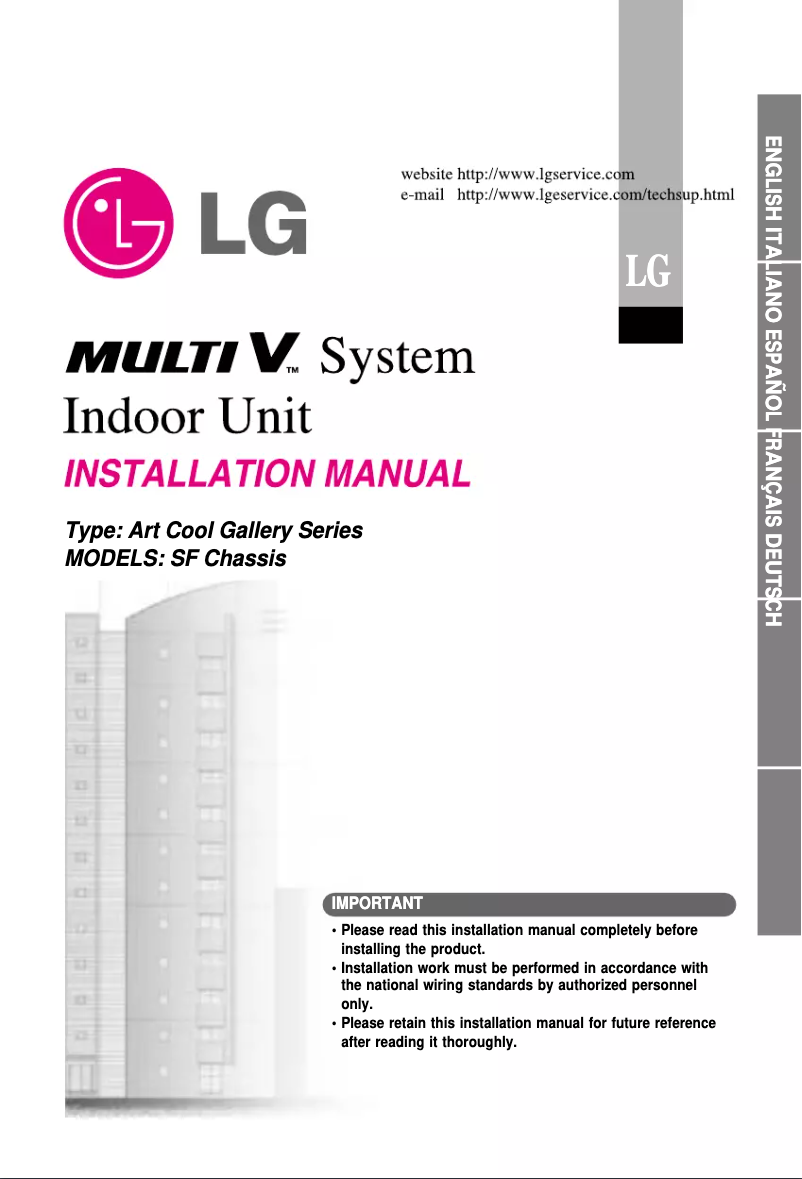 Page 1 de la notice Manuel utilisateur LG LRNU12GSF10