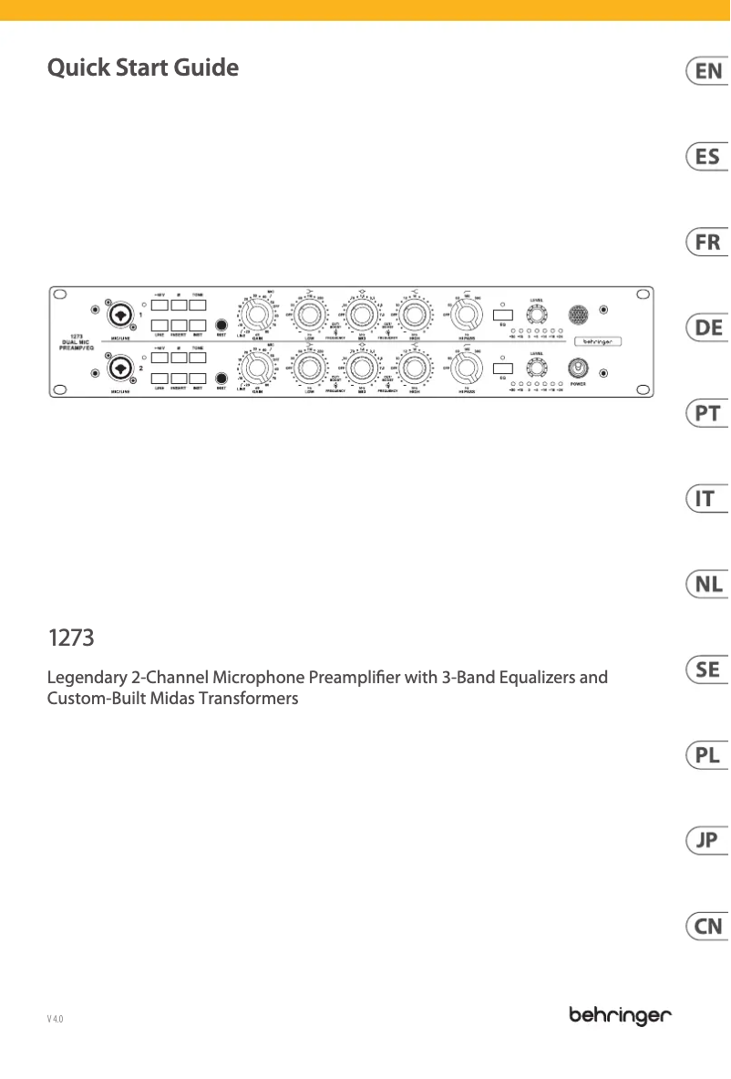Imagen de la primera página del manual del dispositivo 1273