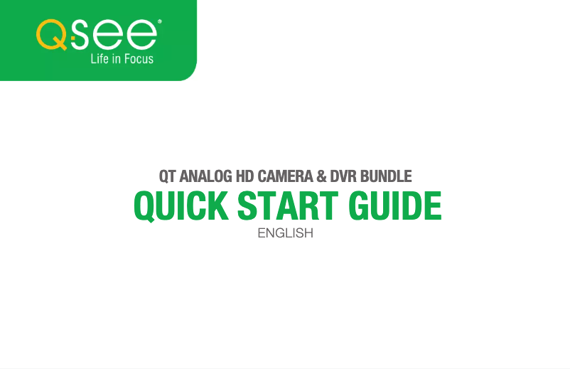 Image de la première page du manuel de l'appareil QTH8078DA