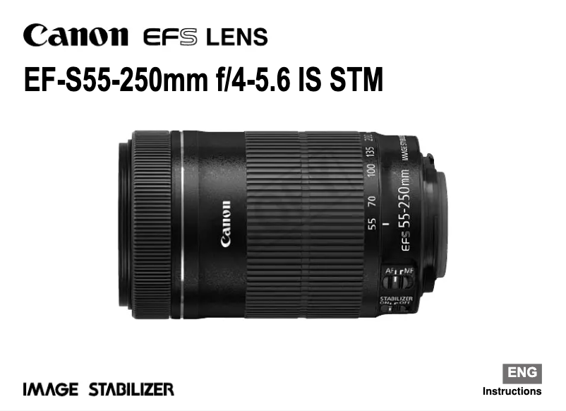 Image de la première page du manuel de l'appareil EF-S 55-250mm f/4.0-5.6 IS STM