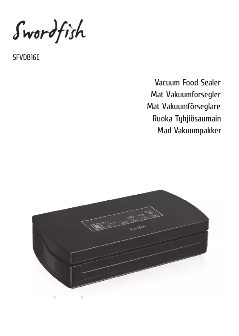 Page 1 de la notice Manuel utilisateur Swordfish SFVDB16E
