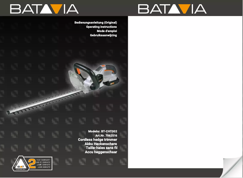 Página 1 del manual Manual de usuario Batavia BT-CHT002