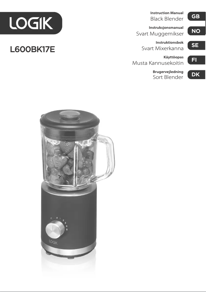 Image de la première page du manuel de l'appareil L600BK17E