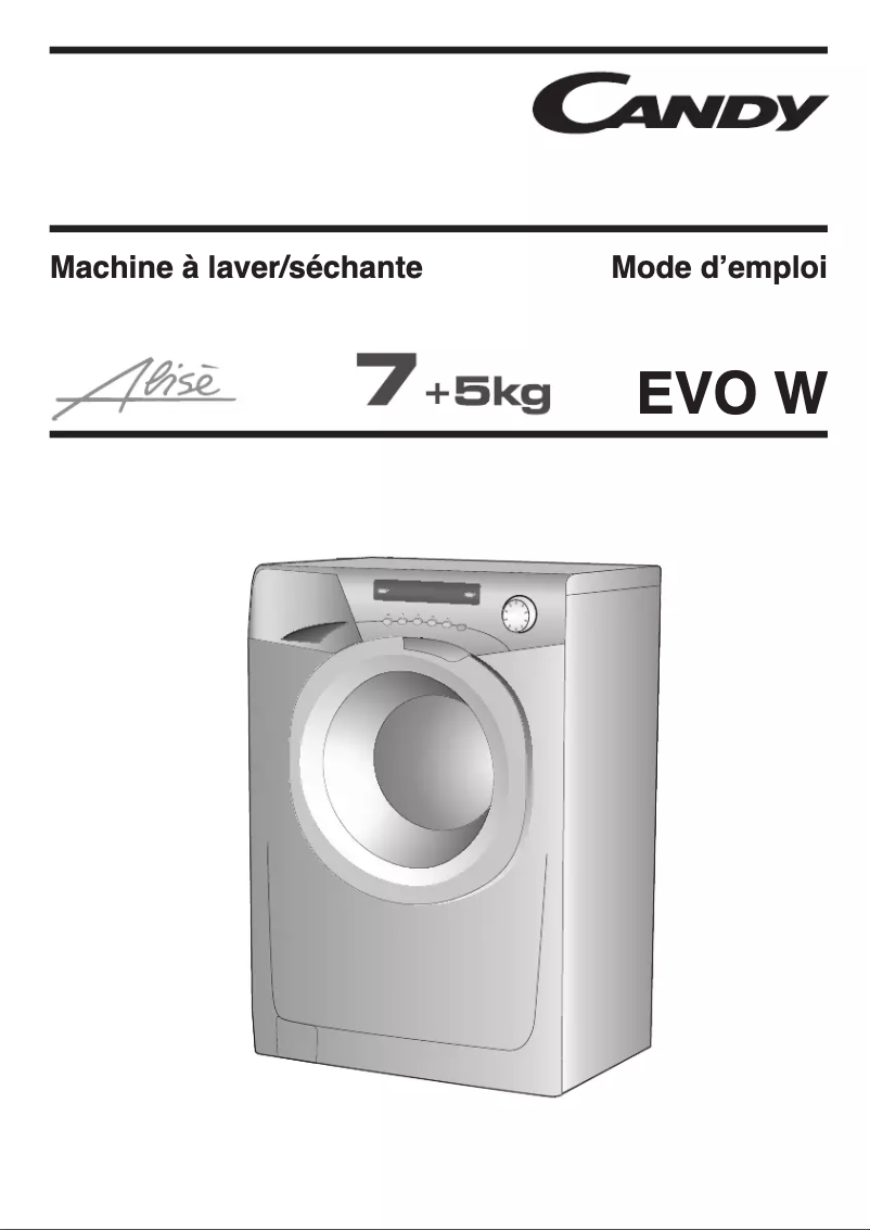 Page n°1 - Manuel utilisateur Candy EVOW 4753DS-47