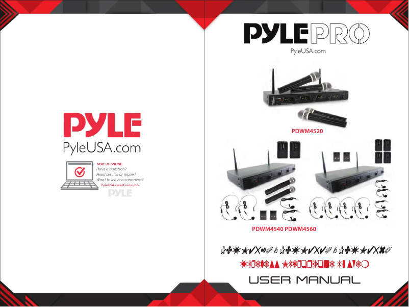 Page 1 de la notice Manuel utilisateur Pyle PDWM4540