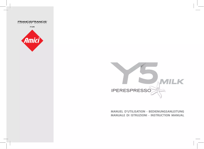 Page 1 de la notice Manuel utilisateur Amici Y5 Milk MIE
