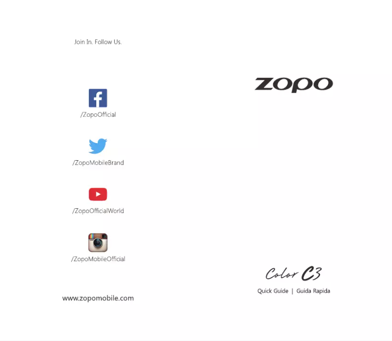 Image de la première page du manuel de l'appareil Color C3