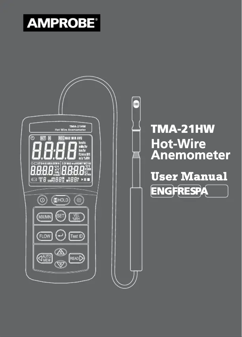 Page 1 de la notice Manuel utilisateur Amprobe TMA-21HW