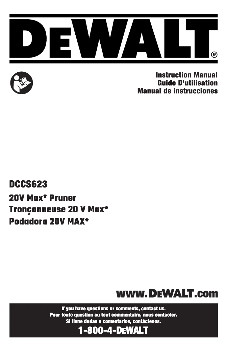 Image de la première page du manuel de l'appareil DCCS623