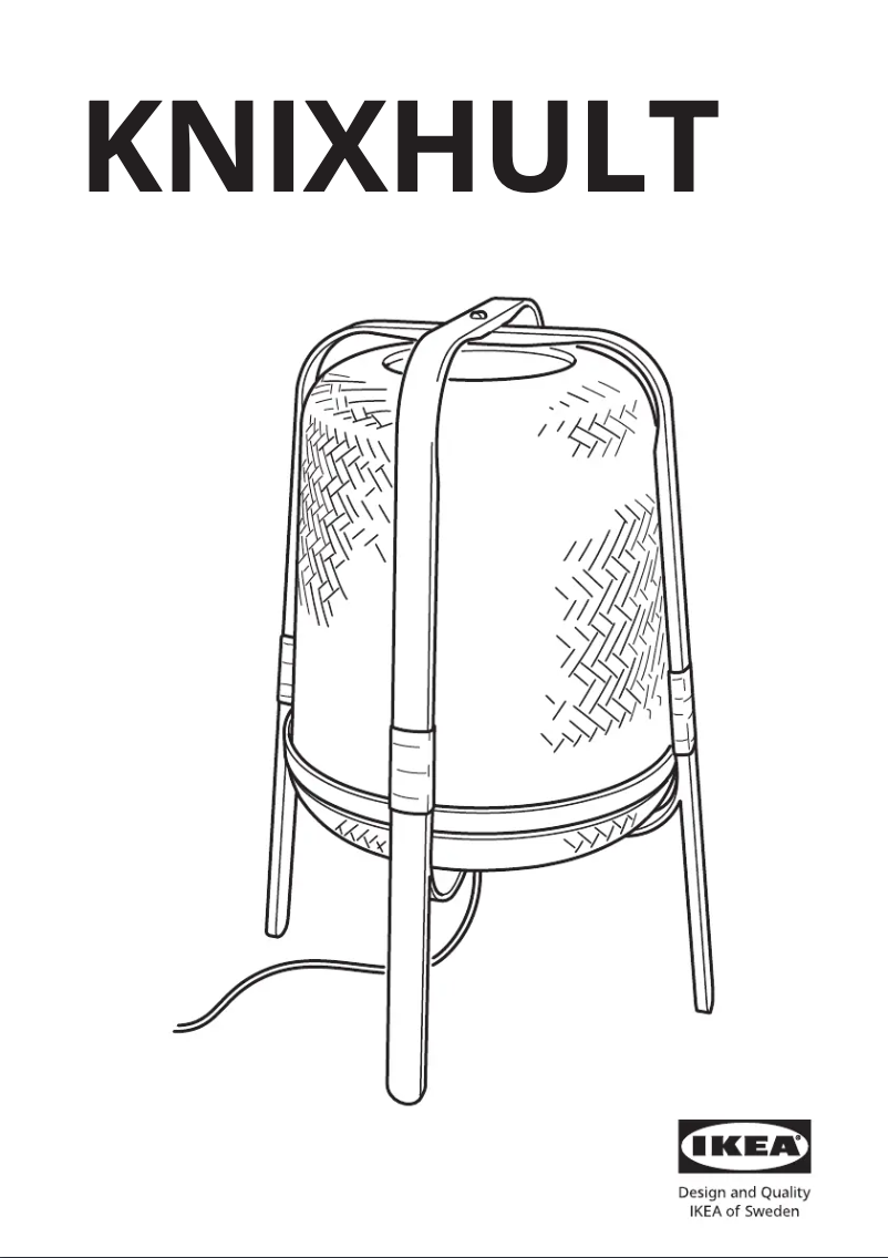 Page 1 de la notice Manuel utilisateur Ikea KNIXHULT 703.585.24