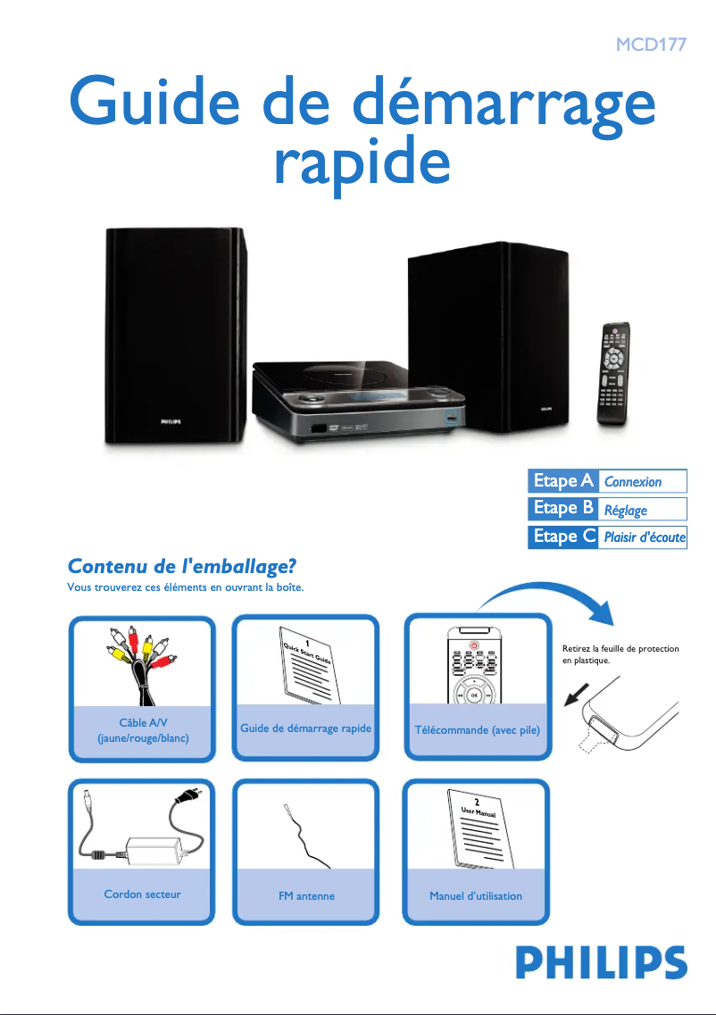 Image de la première page du manuel de l'appareil MCD177