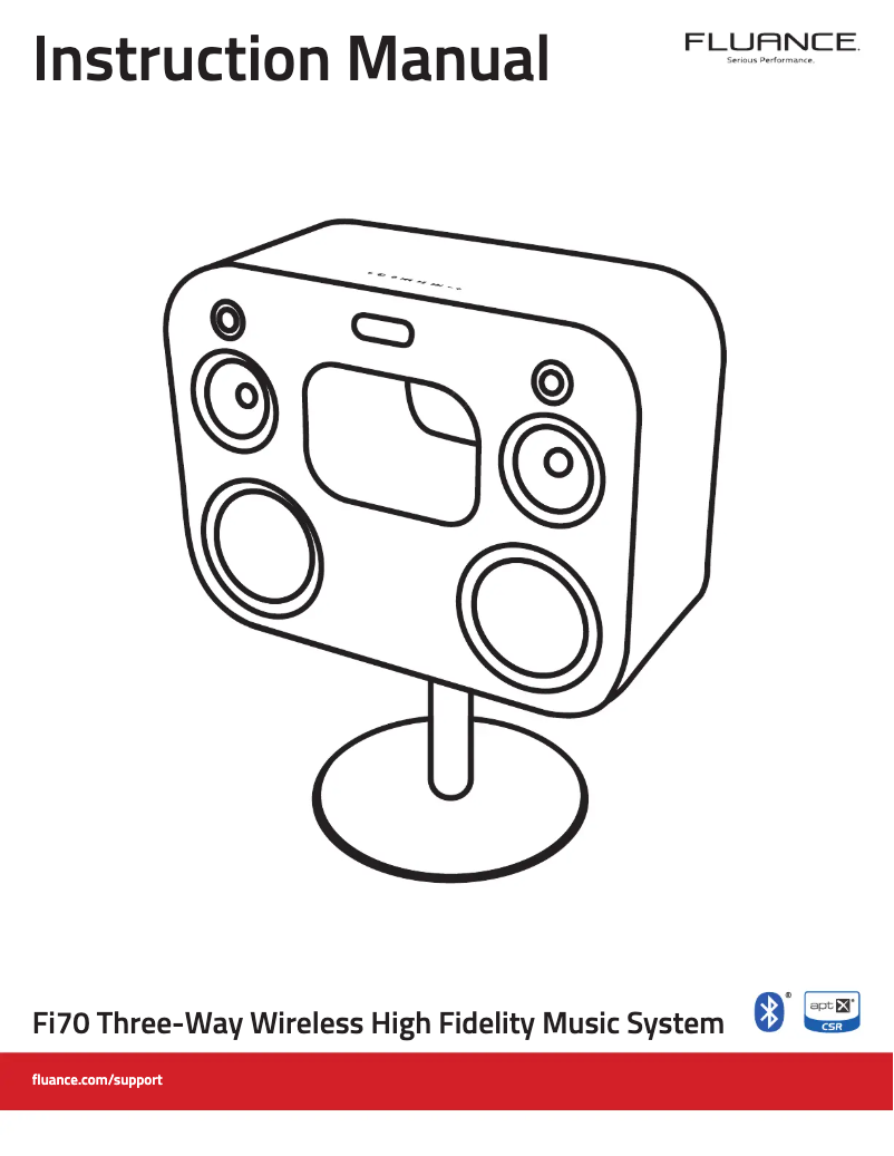 Image de la première page du manuel de l'appareil Fi70