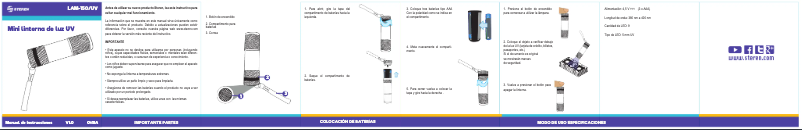 Image de la première page du manuel de l'appareil LAM-150/UV