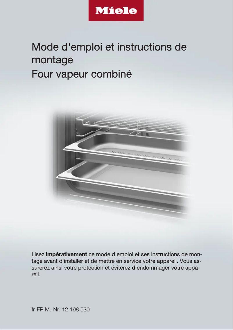 Page 1 of the manual User Manual Miele DGC 7665