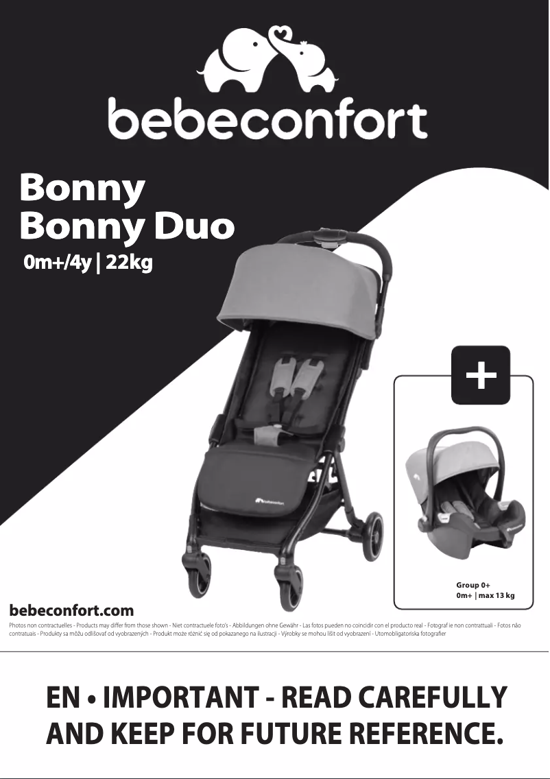 Page n°1 - Manuel utilisateur Bebe Confort Bonny Duo