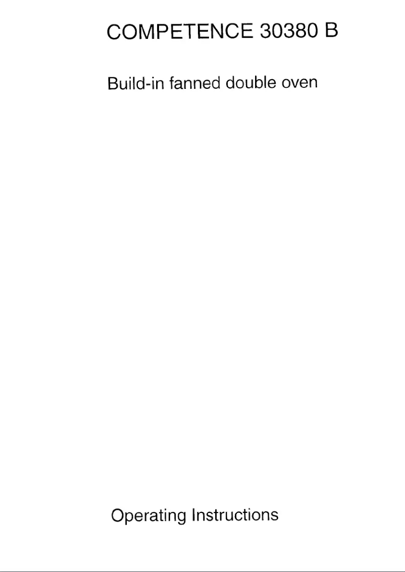 Página 1 del manual Manual de usuario AEG Competence 30380 B W