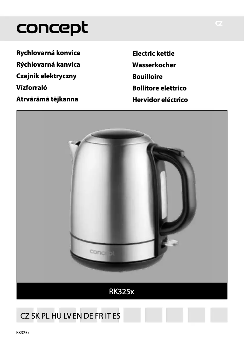 Page 1 de la notice Manuel utilisateur Concept RK3250