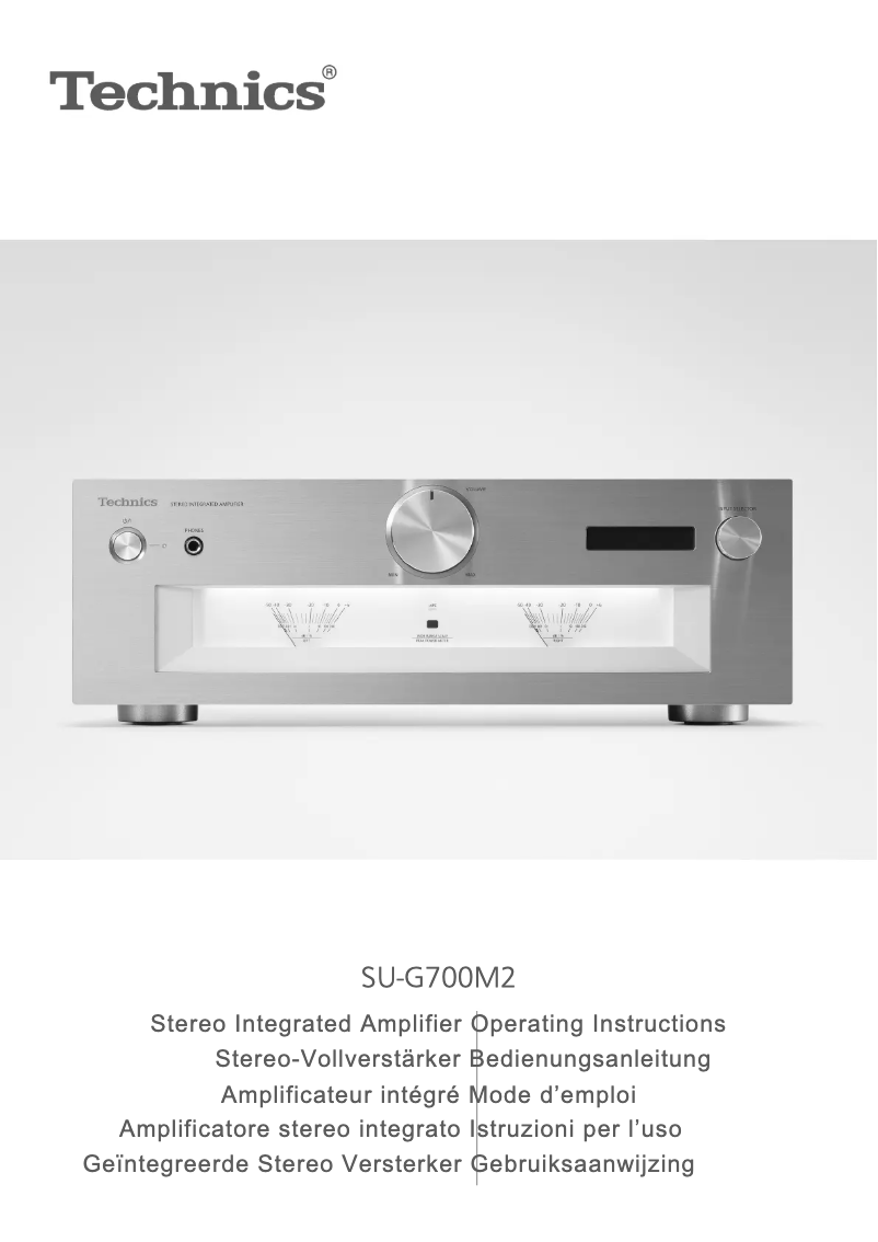 Page 1 de la notice Manuel utilisateur Technics SU-G700