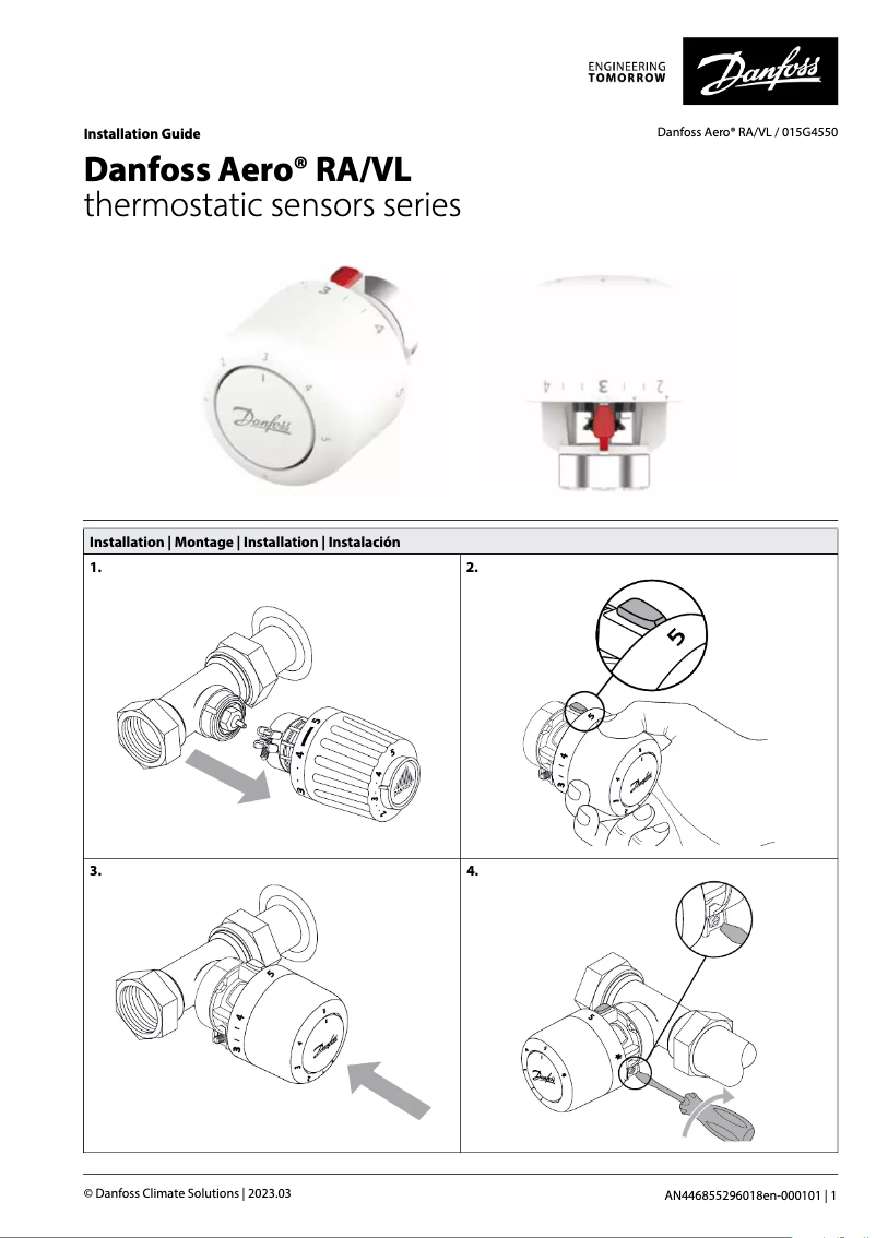 Image de la première page du manuel de l'appareil Aero RA/VL