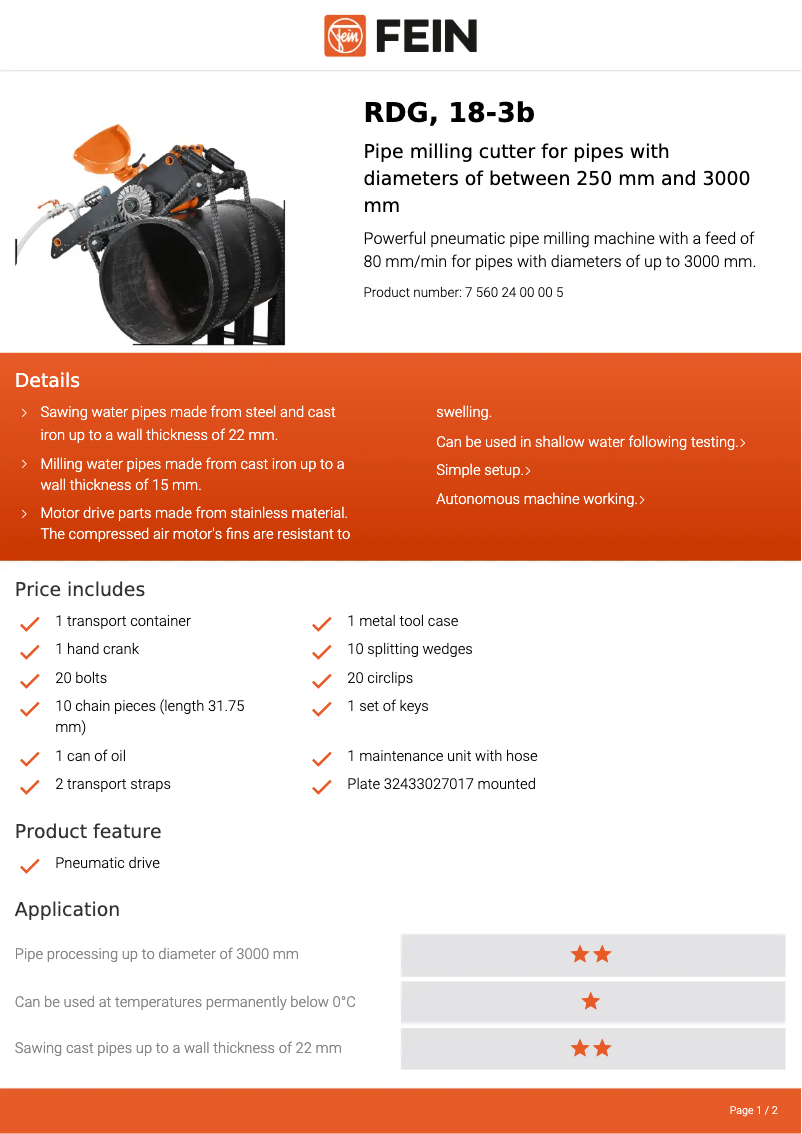 Image de la première page du manuel de l'appareil RDG 18-3b