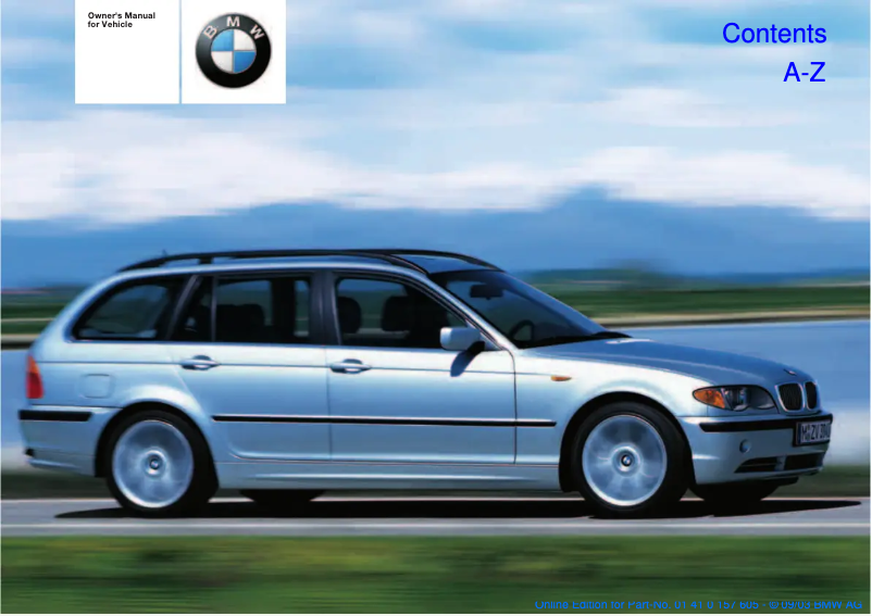 Page 1 de la notice Manuel utilisateur BMW 325xi Sports Wagon (2005)