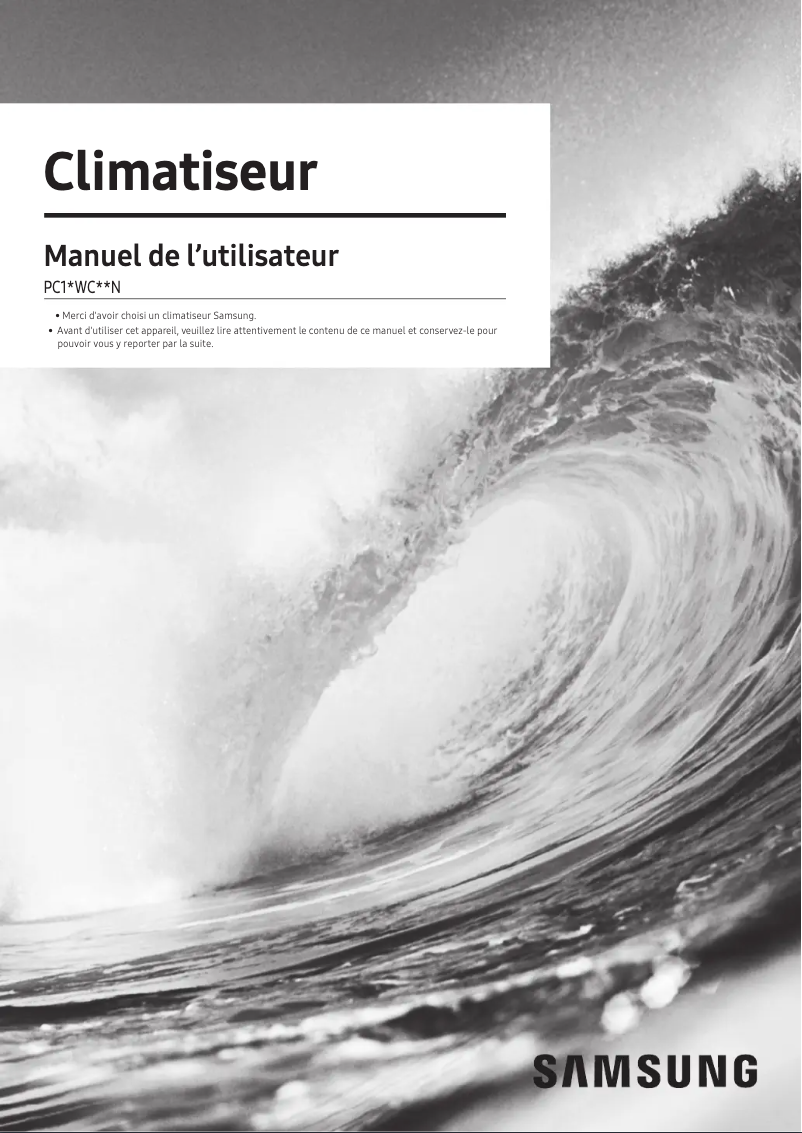 Page n°1 - Manuel utilisateur Samsung PC1MWCMAN