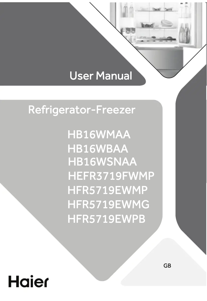 Page n°1 - Manuel utilisateur Haier HFR5719EWMG