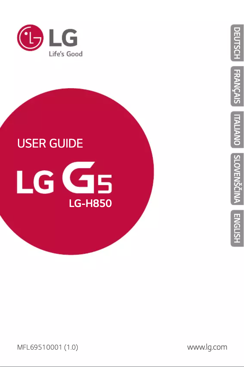 Page 1 de la notice Manuel utilisateur LG Titan G5