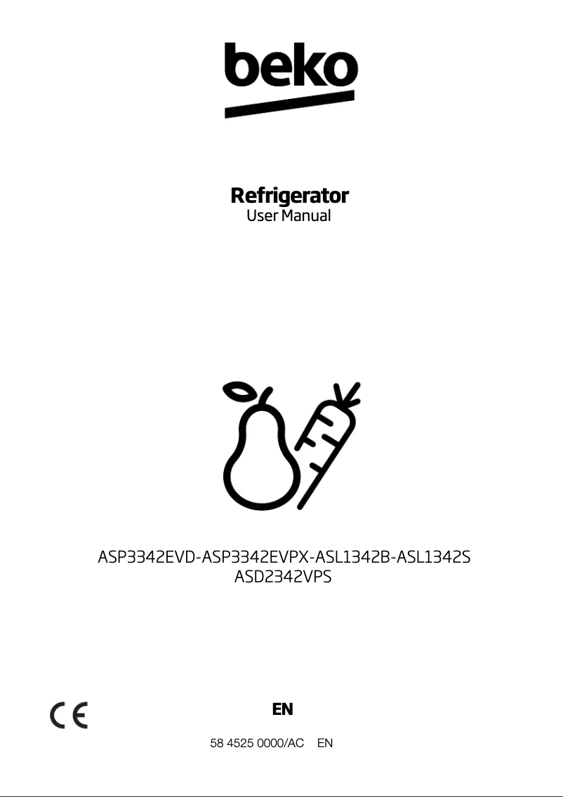 Image de la première page du manuel de l'appareil ASD2342V