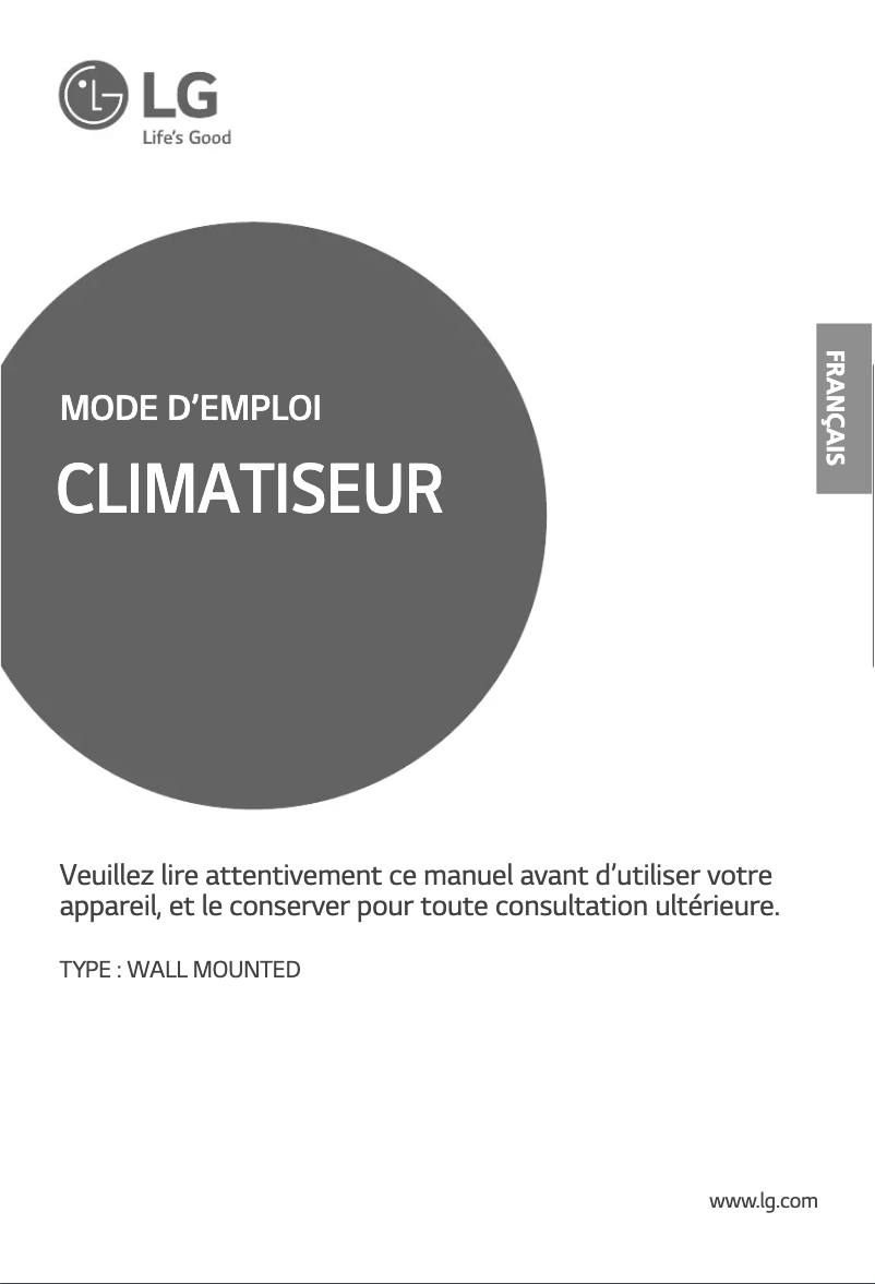 Page 1 de la notice Manuel utilisateur LG LSUH1865SU0