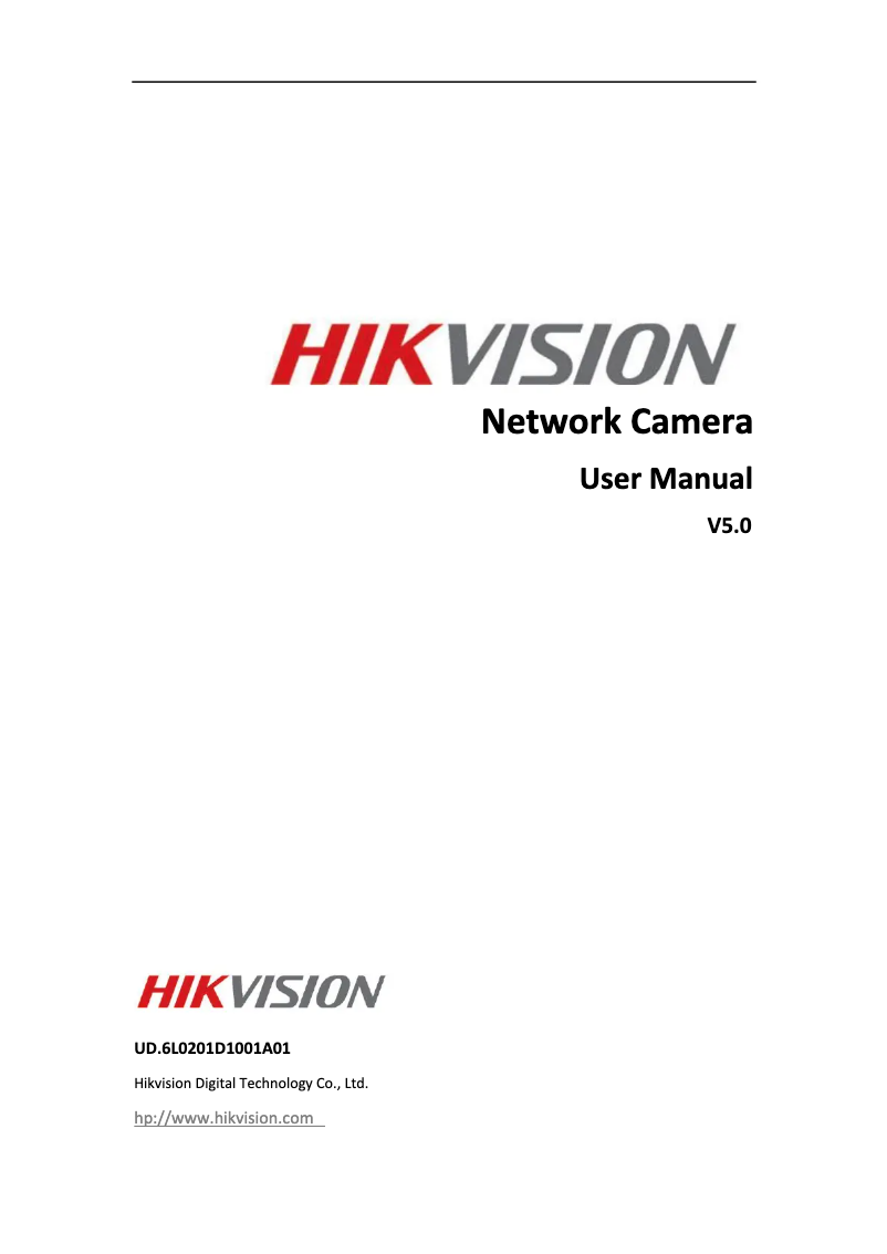 Page n°1 - Manuel utilisateur Hikvision DS-2CD753F-E