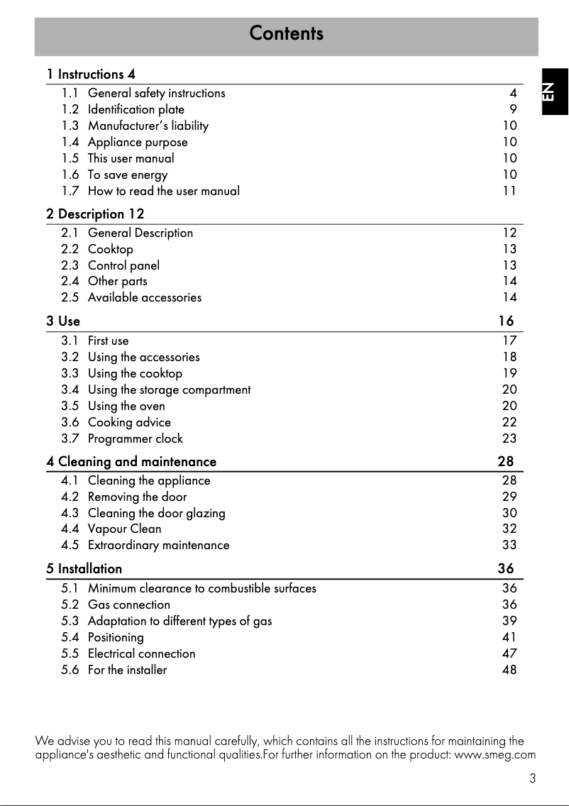 Image de la première page du manuel de l'appareil CS9GMMNA