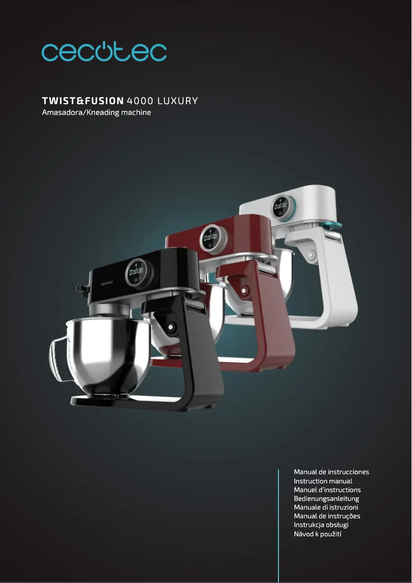Page 1 de la notice Manuel utilisateur Cecotec Twist&Fusion 4000 Luxury