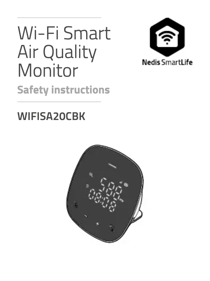 Image de la première page du manuel de l'appareil WIFISA20CBK