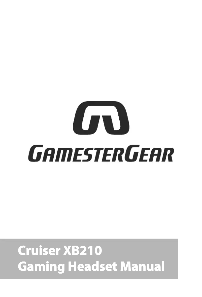 Image de la première page du manuel de l'appareil GamesterGear Cruiser XB210