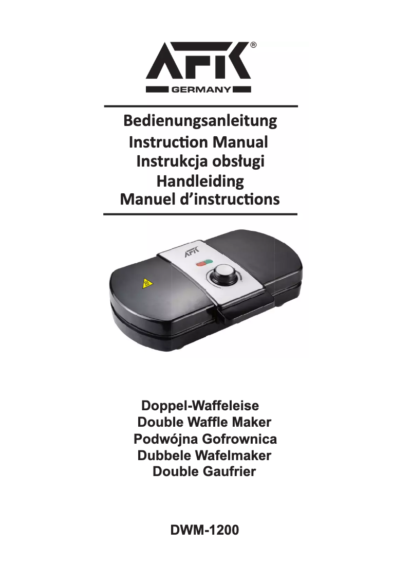 Image de la première page du manuel de l'appareil DWM-1200